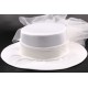 Chapeau mariée Estelle en taffetas écru ANCIENNES COLLECTIONS divers