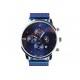 Montre chronographe bleue homme maille milanaise Astor Montre GG Luxe