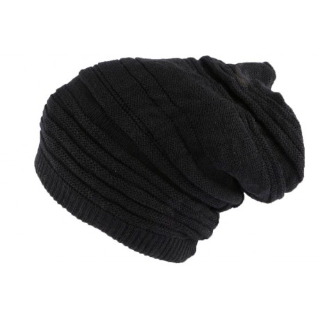 Bonnet Tube noir uni Jaica Rasta Nyls Création BONNETS Nyls Création