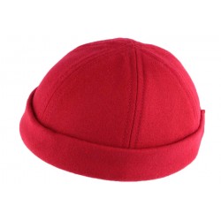 Bonnet Docker Rouge laine Léon Montane BONNETS Léon montane