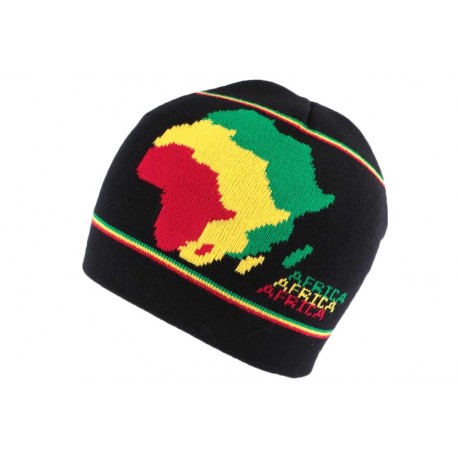 Bonnet court Noir Afrique Nyls Création BONNETS Nyls Création