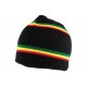 Bonnet court Rasta noir Nyls Création BONNETS Nyls Création