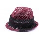 Chapeau paille John rouge et noir ANCIENNES COLLECTIONS divers