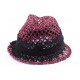 Chapeau paille John rouge et noir ANCIENNES COLLECTIONS divers