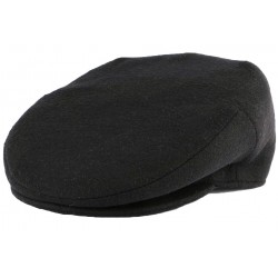 Casquette Plate Noire en laine Création Française CASQUETTES Léon montane