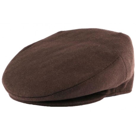 Casquette Plate Marron en laine Création Française CASQUETTES Léon montane