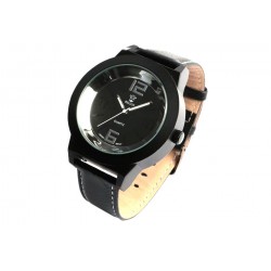 Montre noire homme tendance Bellos Montre Bellos