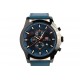 Montre chronographe bleu bracelet cuir Dytex Mini Focus ANCIENNES COLLECTIONS divers