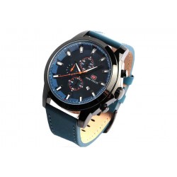 Montre chronographe bleu bracelet cuir Dytex Mini Focus ANCIENNES COLLECTIONS divers