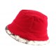 Chapeau Cloche Rouge avec Fourrure Lola CHAPEAUX Nyls Création