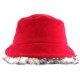 Chapeau Cloche Rouge avec Fourrure Lola CHAPEAUX Nyls Création