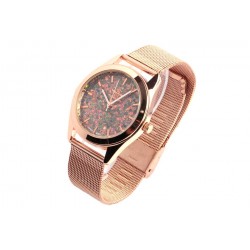 Montre dore femme paillettes bleues bracelet milanais Nymphea ANCIENNES COLLECTIONS divers