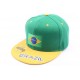 Casquette Snapback Brésil Verte et jaune, Equipe Brazil ANCIENNES COLLECTIONS divers