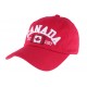 Casquette baseball Canada rouge en coton ANCIENNES COLLECTIONS divers