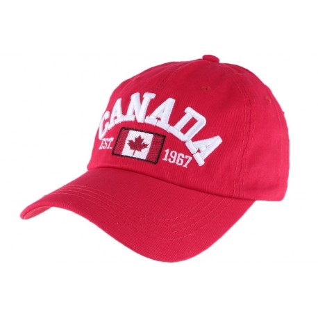 Casquette baseball Canada rouge en coton ANCIENNES COLLECTIONS divers