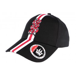 Casquette baseball noire et rouge Serpent ANCIENNES COLLECTIONS divers