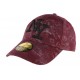 Casquette NY rouge fleurie Fashion ANCIENNES COLLECTIONS divers