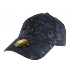 Casquette NY bleu marine fleurie Fashion ANCIENNES COLLECTIONS divers