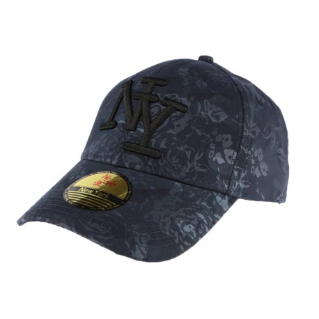 Casquette NY bleu marine fleurie Fashion ANCIENNES COLLECTIONS divers