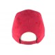 Casquette Baseball NY Rouge façon daim Stally ANCIENNES COLLECTIONS divers