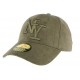 Casquette baseball NY kaki effet daim Stally ANCIENNES COLLECTIONS divers