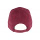 Casquette baseball NY Rouge Bordeaux effet daim Stally ANCIENNES COLLECTIONS divers