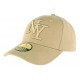 Casquette NY camel en coton Goody ANCIENNES COLLECTIONS divers