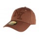 Casquette baseball NY Marron en coton brillant Shiny ANCIENNES COLLECTIONS divers