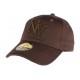 Casquette baseball NY Marron chocolat en coton brillant Shiny ANCIENNES COLLECTIONS divers