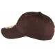 Casquette baseball NY Marron chocolat en coton brillant Shiny ANCIENNES COLLECTIONS divers