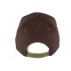 Casquette baseball NY Marron chocolat en coton brillant Shiny ANCIENNES COLLECTIONS divers