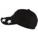 Casquette baseball noire avec tête de mort blanche CASQUETTES Hip Hop Honour