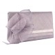 Pochette mariage grise avec fleur en sisal Alyxe ANCIENNES COLLECTIONS divers