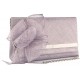 Pochette mariage grise avec fleur en sisal Alyxe ANCIENNES COLLECTIONS divers