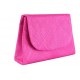 Pochette mariage fuchsia losange en sisal Hegy ANCIENNES COLLECTIONS divers