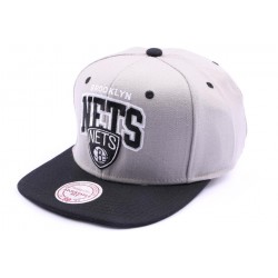 Casquette snapback Brooklyn Nets Grise et Noir ANCIENNES COLLECTIONS divers