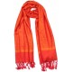 Echarpe Pashmina Orange Delhi par Leon Montane ANCIENNES COLLECTIONS divers