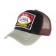 Casquette Von Dutch Motorcycles Square verte et marron CASQUETTES VON DUTCH