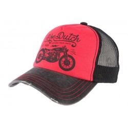 Casquette Von Dutch Rouge et Noire Crew Beyond Limits ANCIENNES COLLECTIONS divers