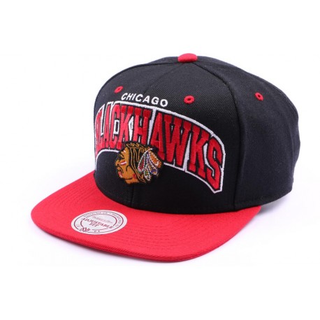 Snapback Chicago Blackhawks Noir et Rouge ANCIENNES COLLECTIONS divers