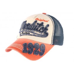 Casquette Von Dutch Orange et Bleue 1929 John ANCIENNES COLLECTIONS divers