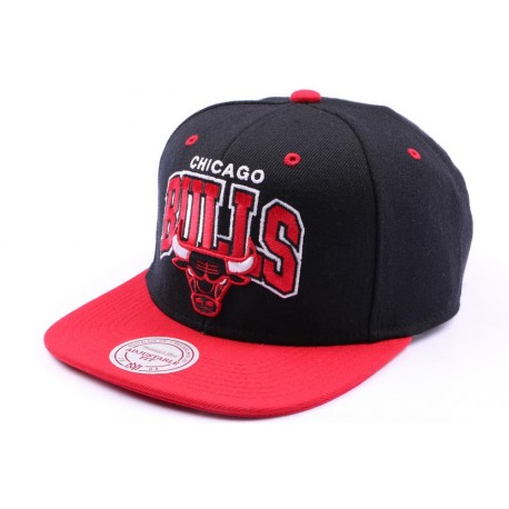 Casquette snapback Chicago Bulls Noir et Rouge ANCIENNES COLLECTIONS divers