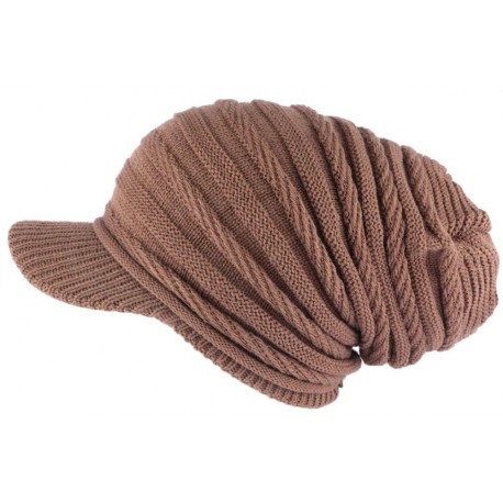 Bonnet Casquette Rasta Marron Kift Nyls Création BONNETS Nyls Création