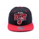 Casquette snapback Miami Heat Noir et Rouge ANCIENNES COLLECTIONS divers