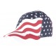 Casquette Baseball USA drapeau Rouge et Bleu CASQUETTES Hip Hop Honour