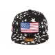 Casquette Snapback Noire drapeau USA et Etoiles ANCIENNES COLLECTIONS divers