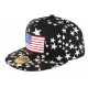 Casquette Snapback Noire drapeau USA et Etoiles ANCIENNES COLLECTIONS divers