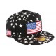 Casquette Snapback Noire drapeau USA et Etoiles ANCIENNES COLLECTIONS divers