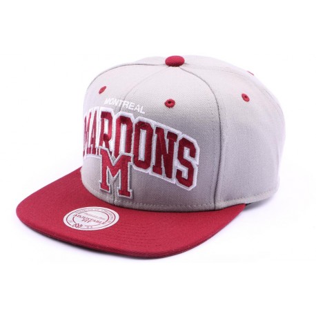 Snapback Montreal Maroons gris et Bordeaux ANCIENNES COLLECTIONS divers