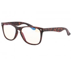 Lunette anti lumiere bleu rectangle marron Mixy Lunette anti Lumière Bleu ROSALBA